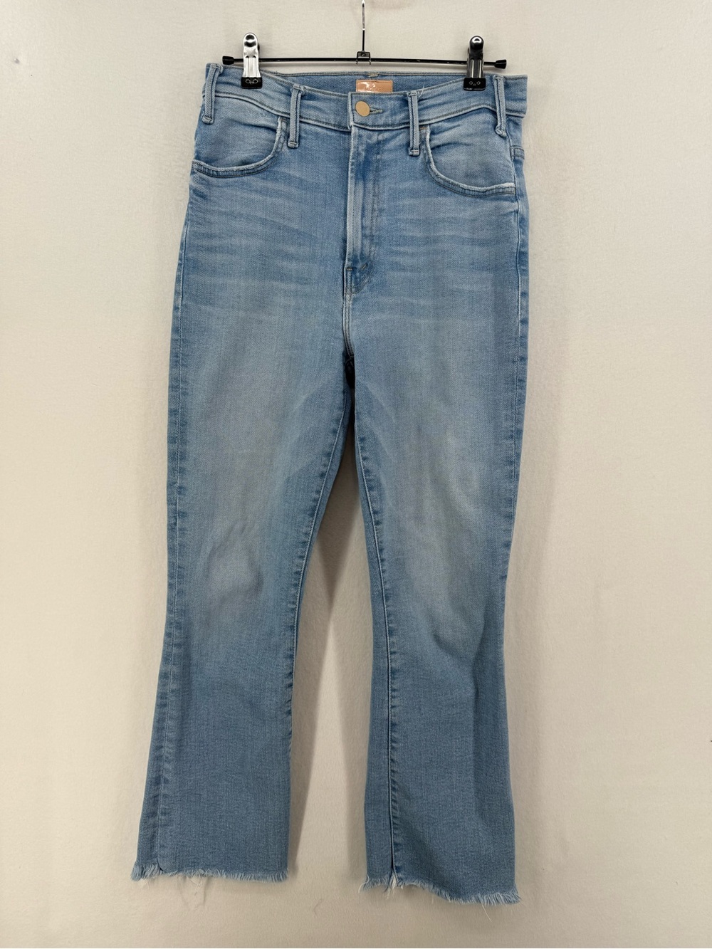 MOTHER hustler ankle fray size 28 Light Blue “limited edition” Colorway